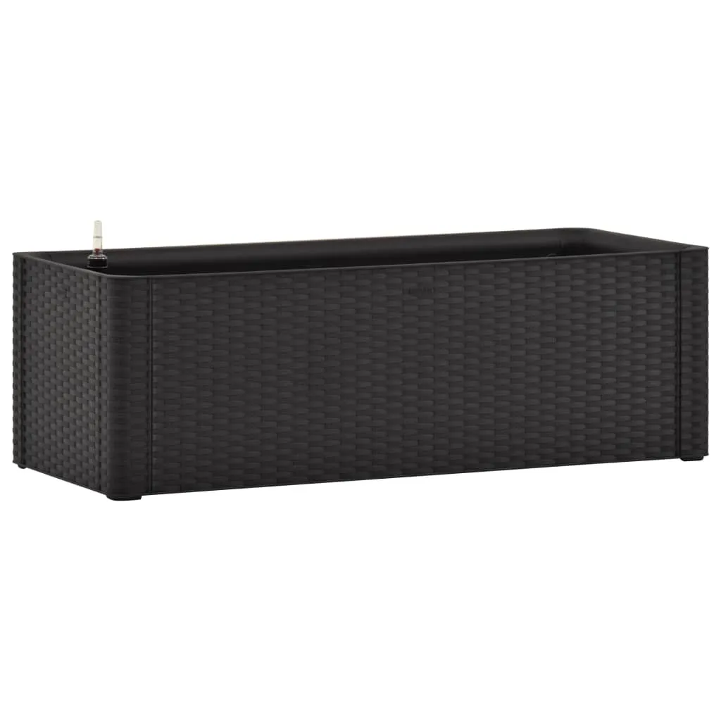 Bac à Fleurs Surélevé avec Système d'Arrosage Automatique 100cm Anthracite