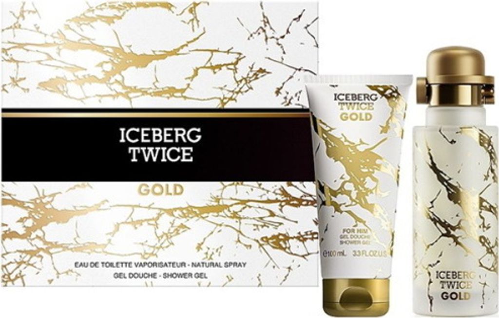 Iceberg Twice Gold Geschenkset für Herren Eau De Toilette 125ml + Duschgel 100ml