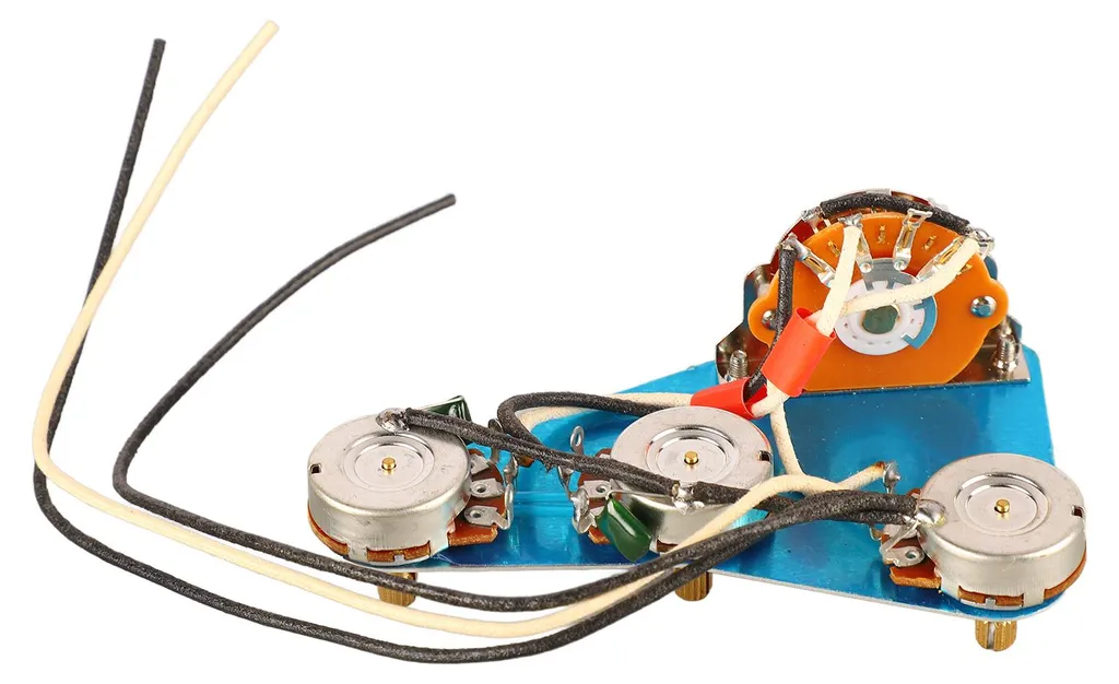 Circuit électronique de guitare précâblé plaque de protection 3 micros