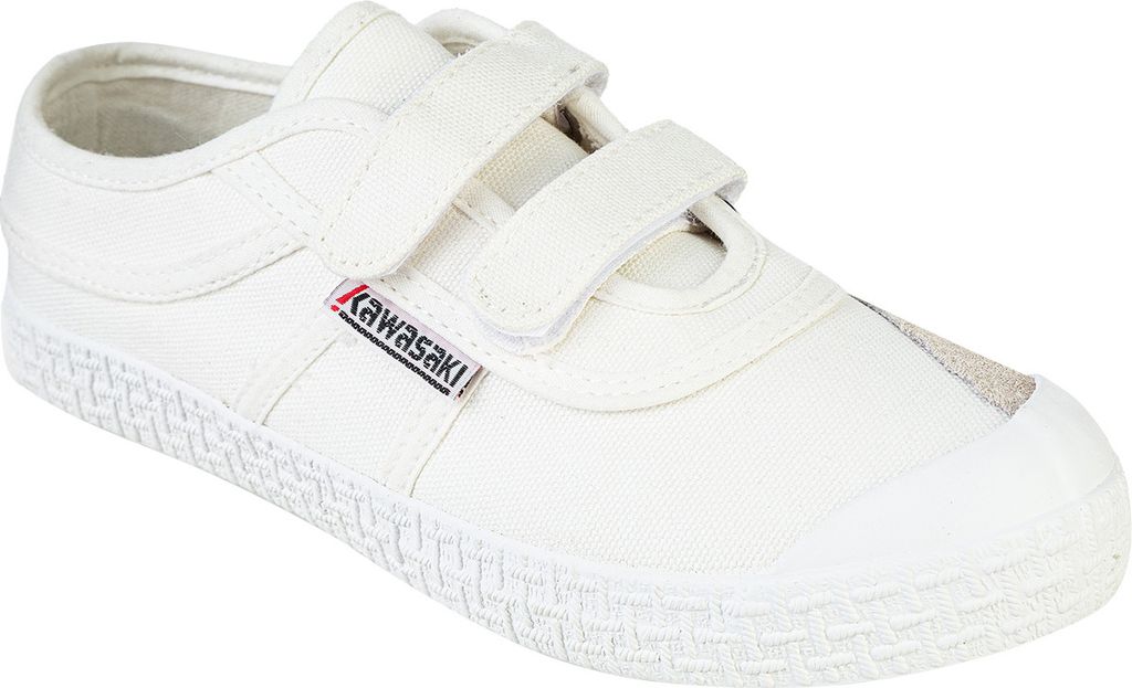 Kawasaki Kinderschuhe Original mit Klettverschluss 1002S White Solid 28