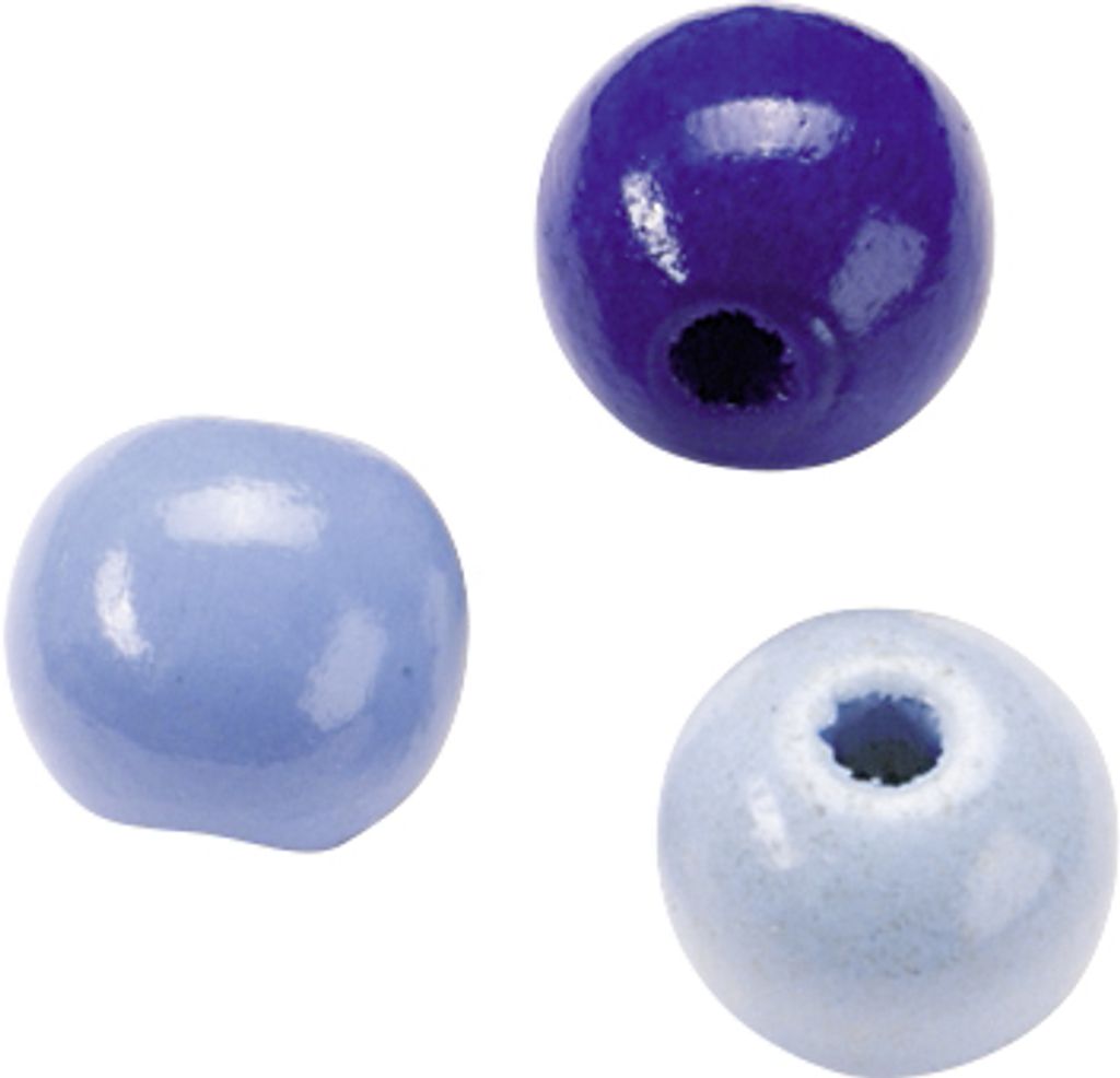 Holzperlen 4mm VE=5x165 Stück blau