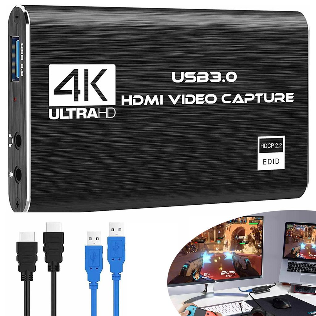 HDMI‑Video‑Grabber USB 3.0, Video‑Audio Capture Karte für Produktbild 
