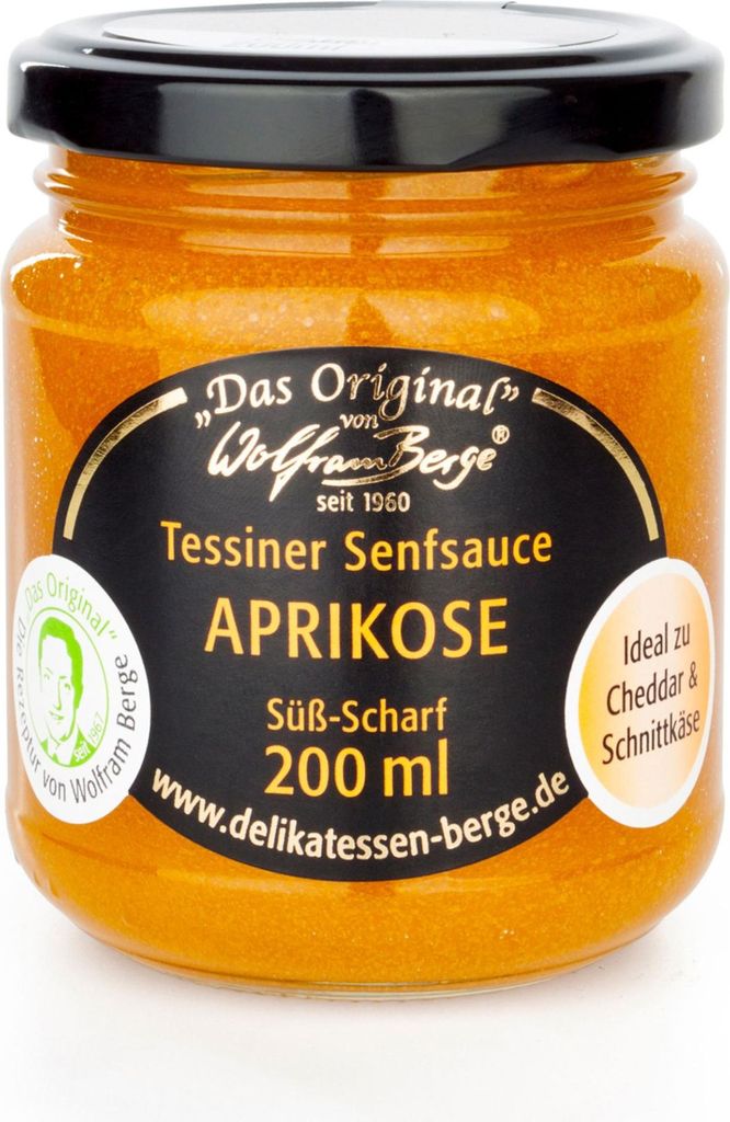 Tessiner Aprikosen‑Senfsauce – fruchtig‑scharfe Produktbild 