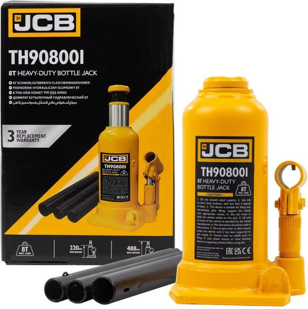 JCB TH908001 Sollevatore Idraulico 8t | Portata Professionale 8000kg