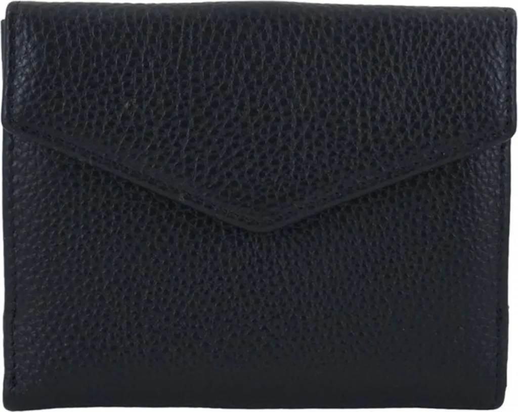 Petit portefeuille cuir noir br29390 Barberini's avec porte-monnaie