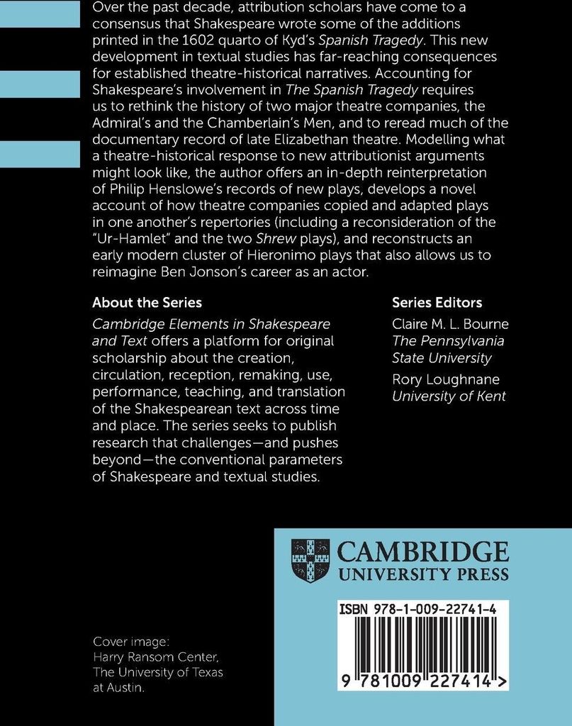 Theatre History, Attribution Studies, and the Question of Evidence