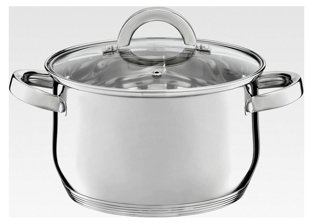 Edelstahl Kochtopf mit Deckel 2,5 l Berry 18 cm für alle Herdarten, spülmaschinengeeignet