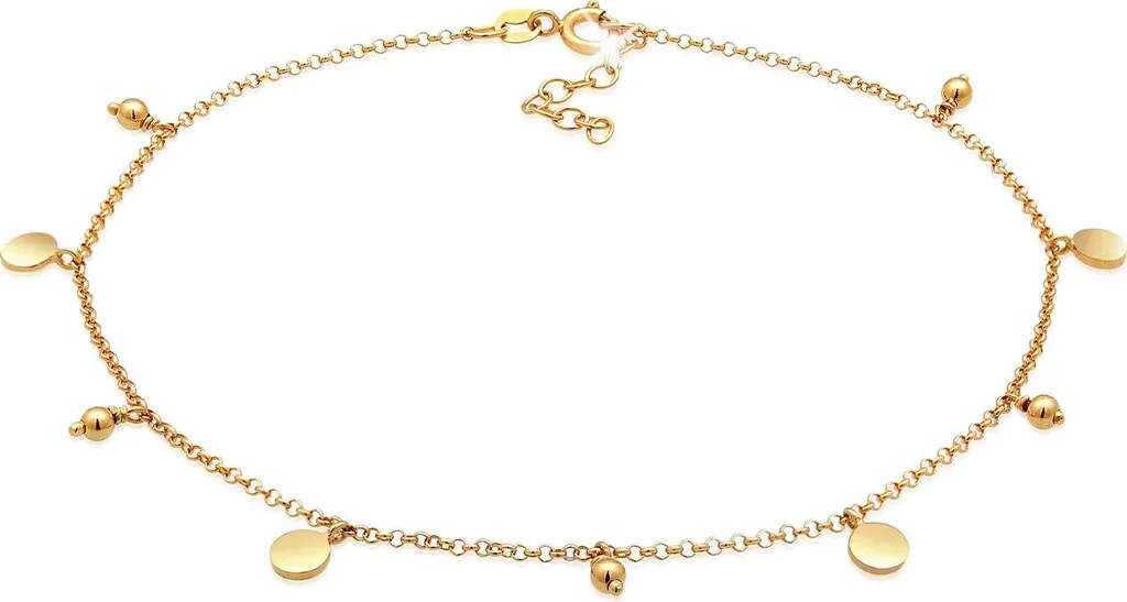 Chaîne de cheville ELLI pour femme bijou de pied élégant en argent fin