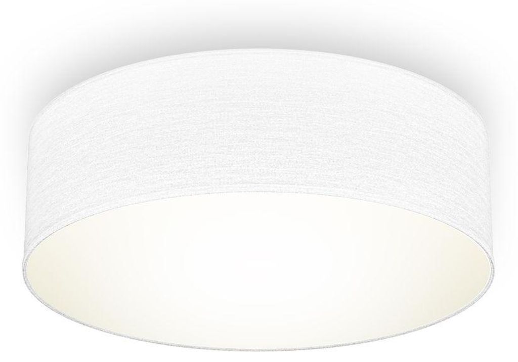 Deckenleuchte Stoff weiß Textilschirm E27 Deckenlampe Produktbild 