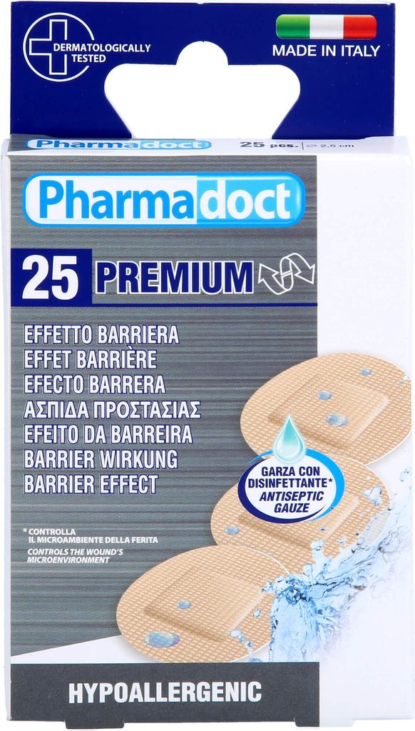 Blutstillendes Pflaster Mull 2,5 cm rund 25 St Produktbild 