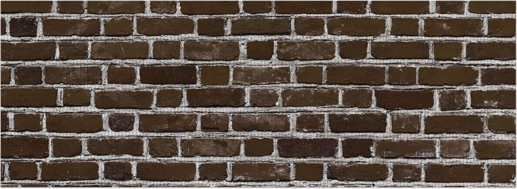 Wallario Duschmatte Antirutschmatte Badmatte Fußmatte Ziegelsteinwand in braun - Backsteine, Größe ca. 180 x 65 cm