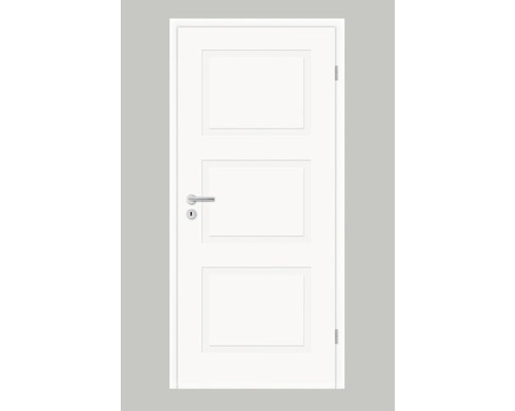 Pertura Zimmertür Mila 02 weiß lackiert (ähnlich RAL 9010) 73,5x198,5 cm Rechts