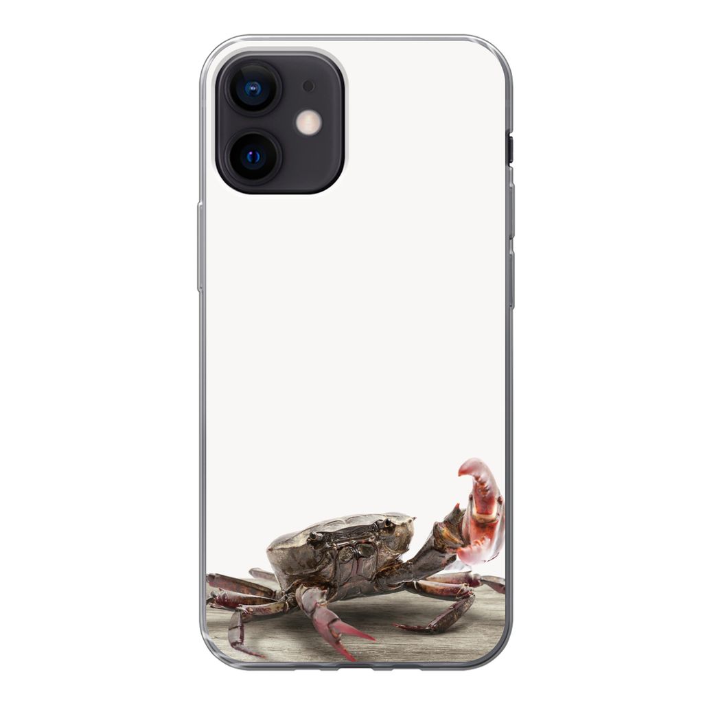 MuchoWow Handyhülle Schutzhülle Hülle für iPhone 12 Kinder - Krabbe - Meerestiere - Jungen - Mädchen - Kinder Silikon Softcase Handy Hülle ...