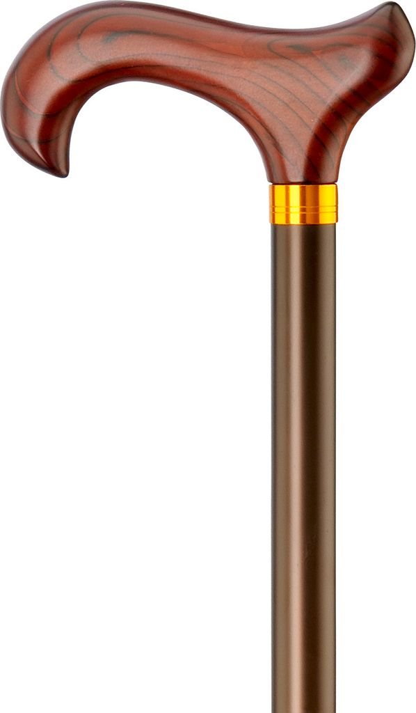 Canne de marche en métal léger Derby, coloris:bronze Image du produit 