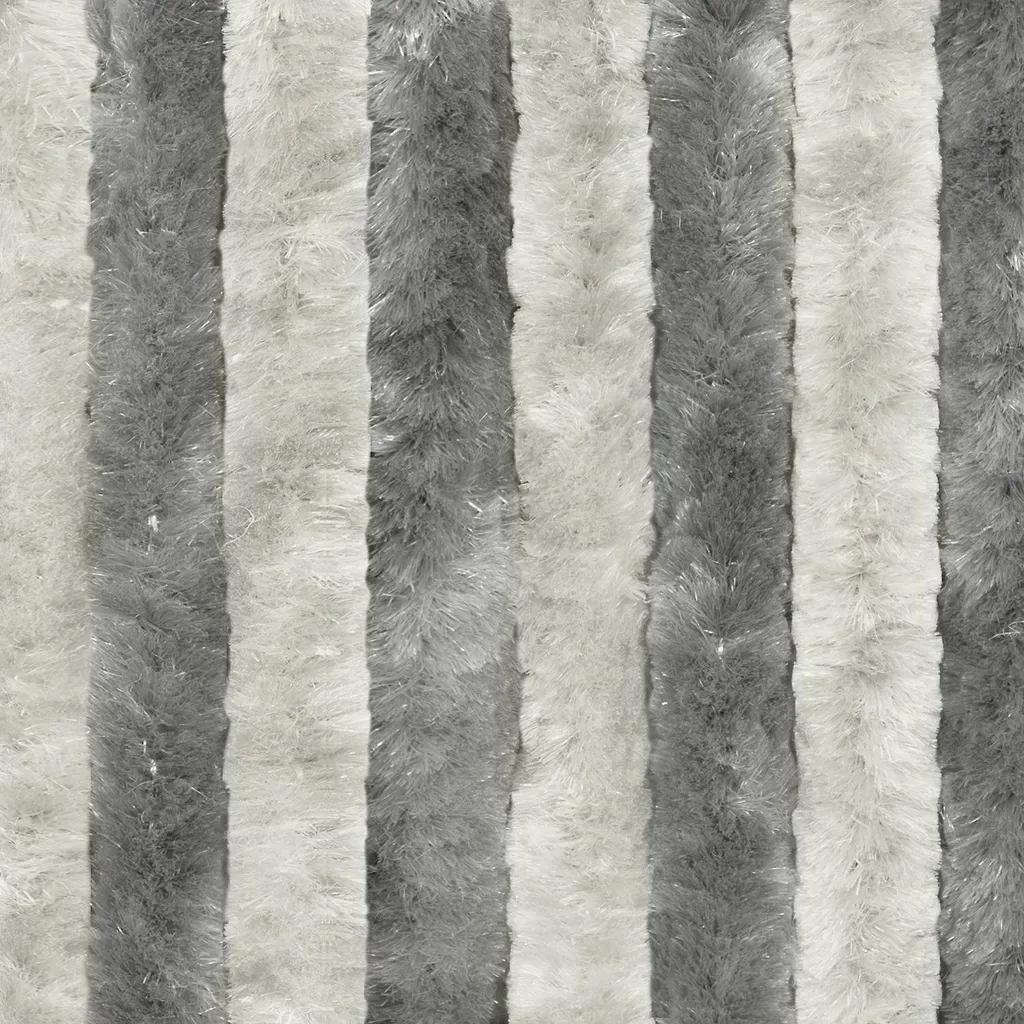 Rideau moustiquaire gris 56x185cm Moritz chenille pour porte caravane
