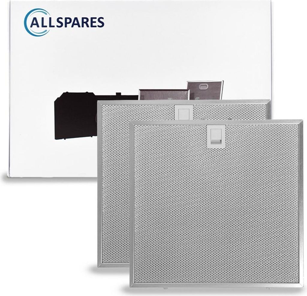 AllSpares Metallfilter (x2) für Dunstabzugshauben geeignet für Balay, Siemens, Neff, Bosch 362381, 00362381 (320x331x8mm)