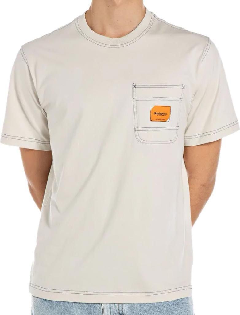 REPLAY CLASSIC POCKET T-SHIRT Weiß