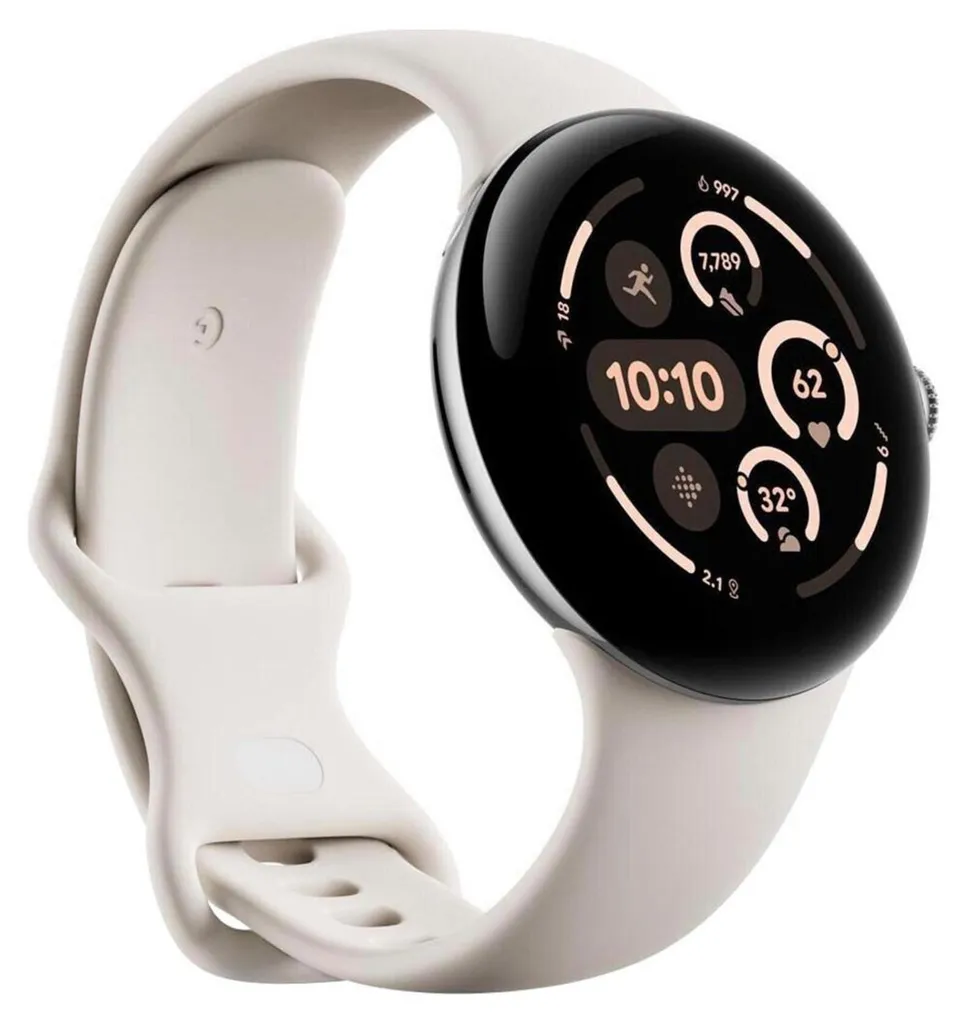 Google Pixel Watch 3 45mm LTE Argent - Restez Connecté sans Mobile - 3