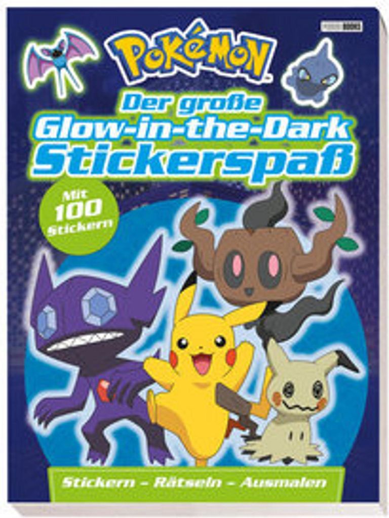 Pokémon: Der große Glow-in-the-Dark Stickerspaß: Stickern - Immagine del prodotto 