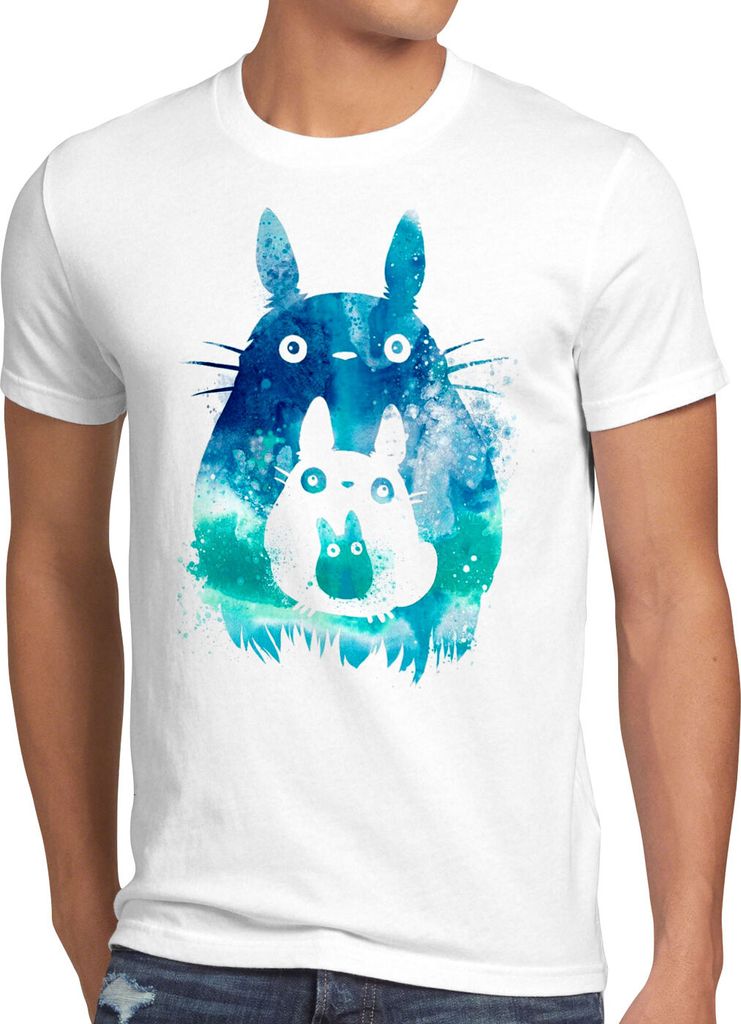 style3 Anime Cosplay Wasserfarben Herren T-Shirt neko nachbar tonari no
