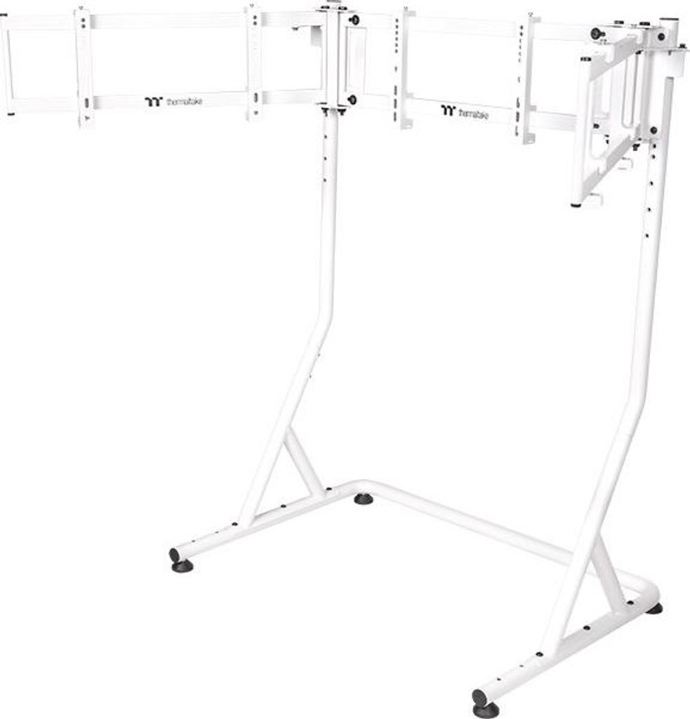 Thermaltake Triple Racing Monitor Stand Pro Snow – Dreifacher Monitorständer