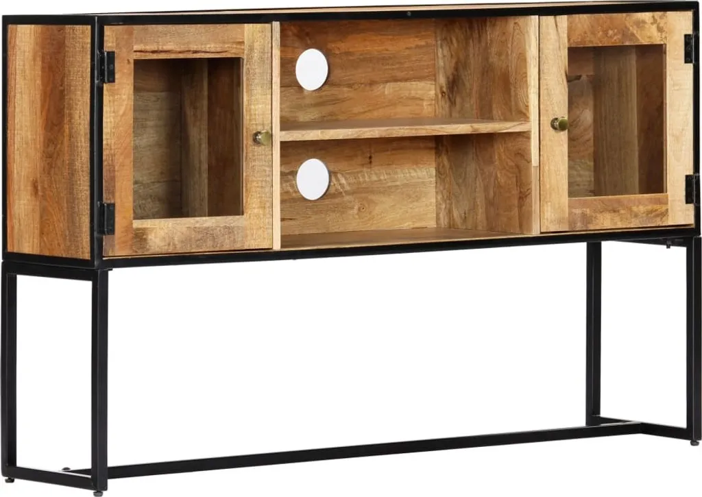 Meuble TV Moderne en Bois de Récupération 120 cm - Buffet Bas de Salon