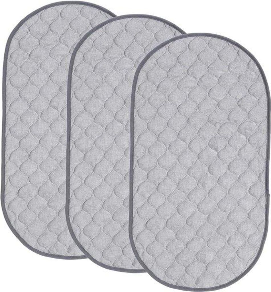 Wasserdichte Bambus-Baumwolle Waschbare Abdeckmatte 14x27cm 3er Pack