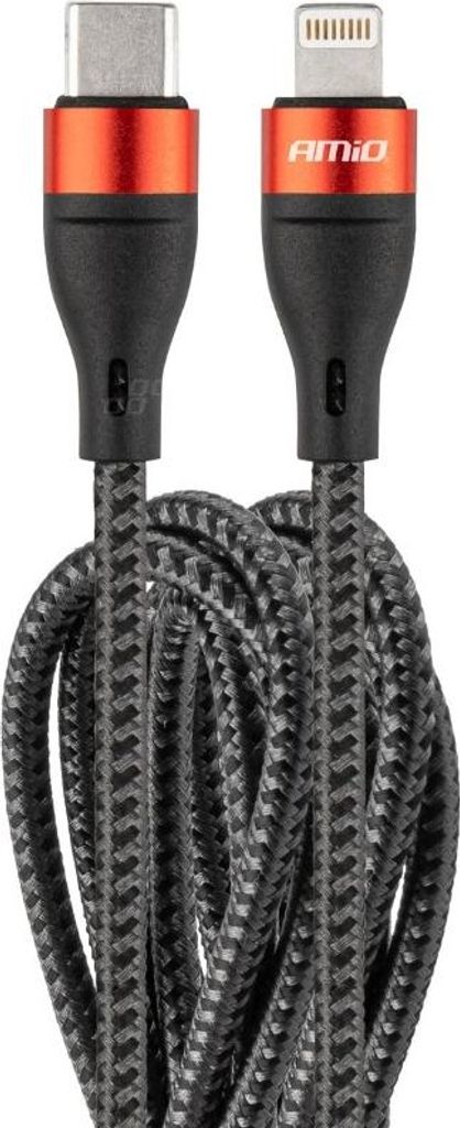 AMiO USB-Ladekabel USB-Kabel 02931 Nylon Aluminium Box