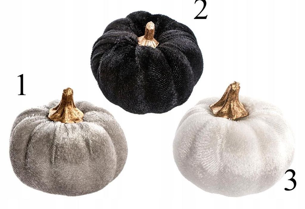 projektdecor Samtkürbis Herbstdeko Höhe 7 cm Produktbild 