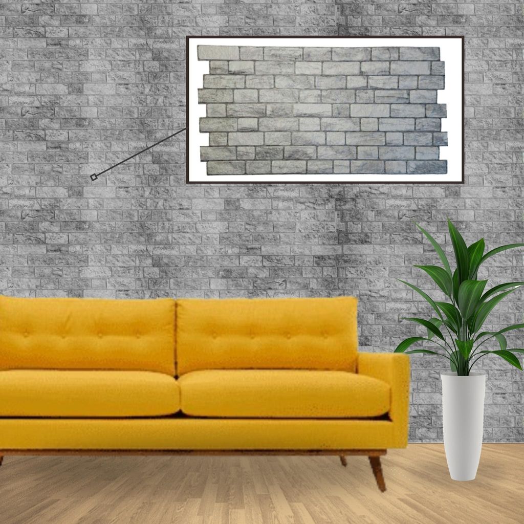 3D-Wandpaneele PVC | Stein Optik | Ruskeala Stone - 15 Platten - 7,5 m² | Für Wohnzimmer, Küche & Bad | Einfache DIY-Montage