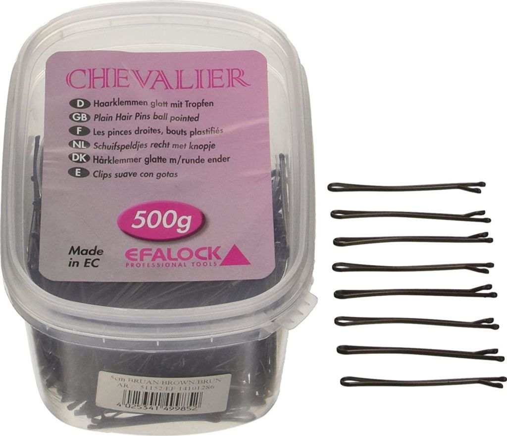 Efalock Chevalier Haarklemmen 5 cm braun 500 g Produktbild 