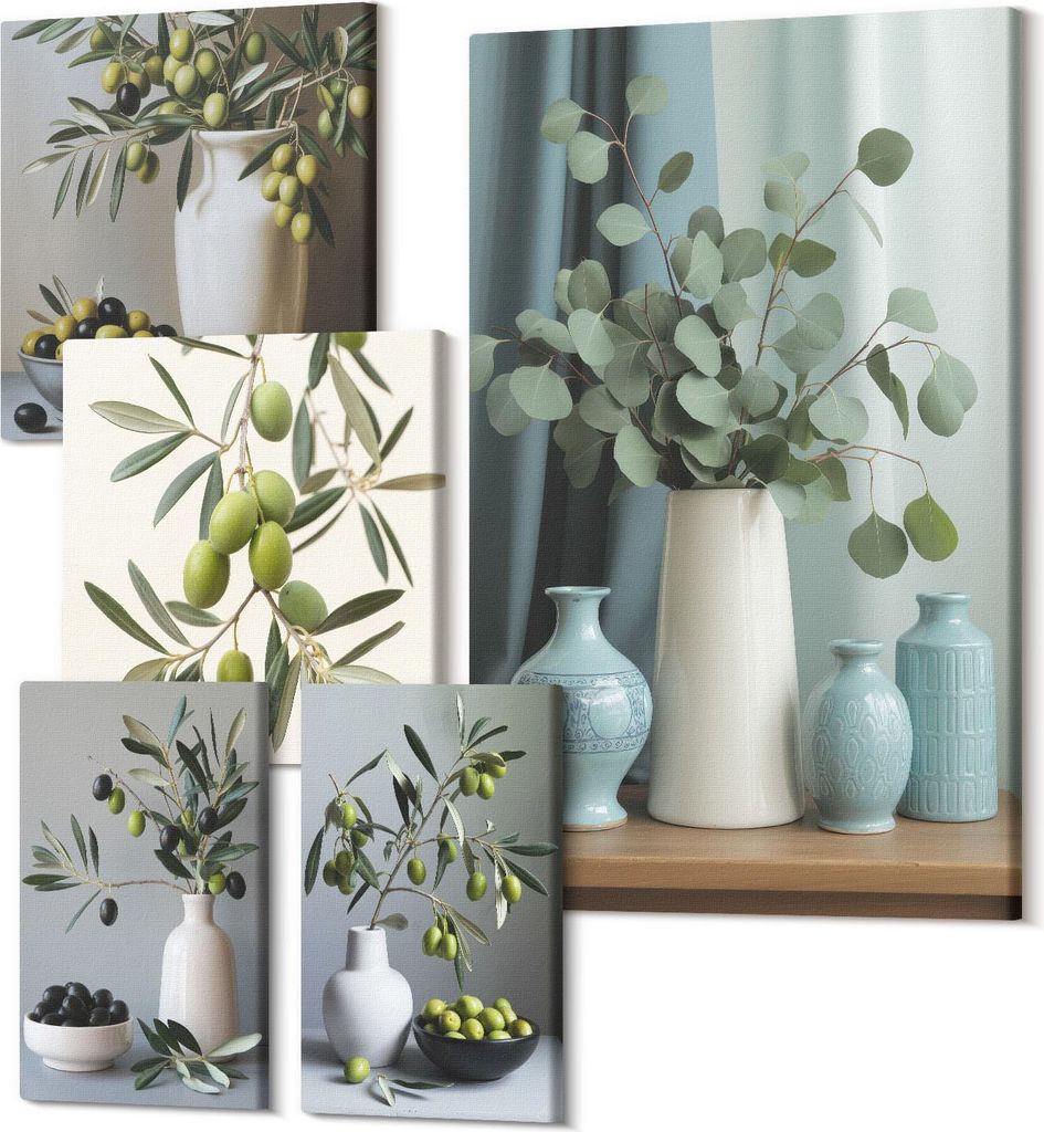 Leinwandbilder Mehrteilig 5-teilig – Modernes Design – Hochwertiger Polycanvas Kunstdruck – Wanddekoration & Wandkunst – Bilder für Zuhaus...