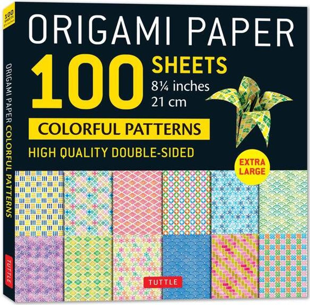 Origami Paper 100 Sheets Colorful Patterns 8 1/4 (21 CM)