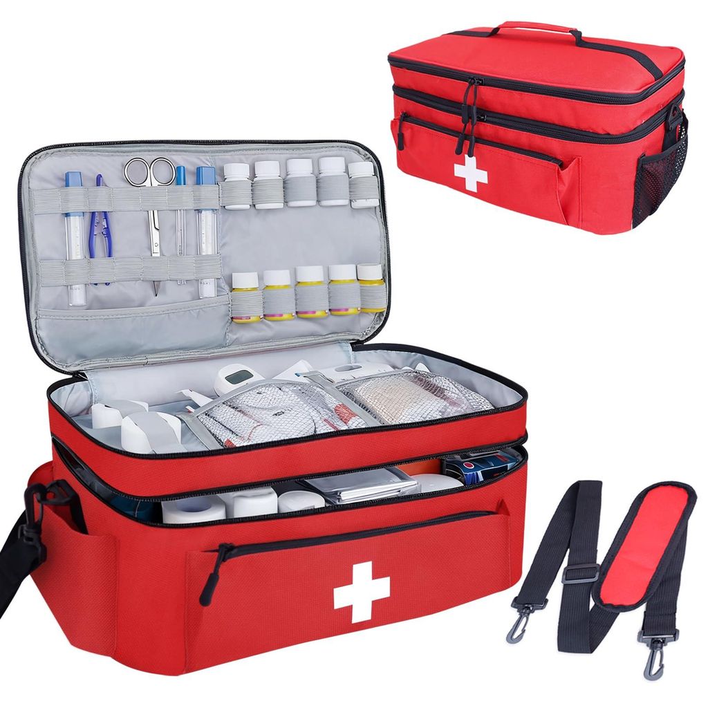 Reiseapotheke Tasche, Erste Hilfe Tasche Leer,Tragebare Produktbild 