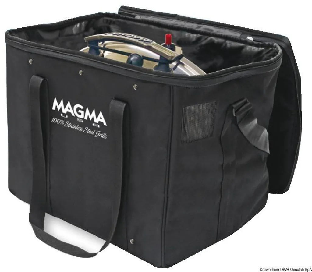 Transporter votre gril rond Magma facilement avec ce sac rembourré noir