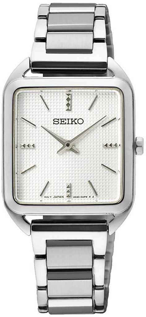 Seiko SWR073P1 Damenuhr eckige Damenuhr 26mm 5ATM