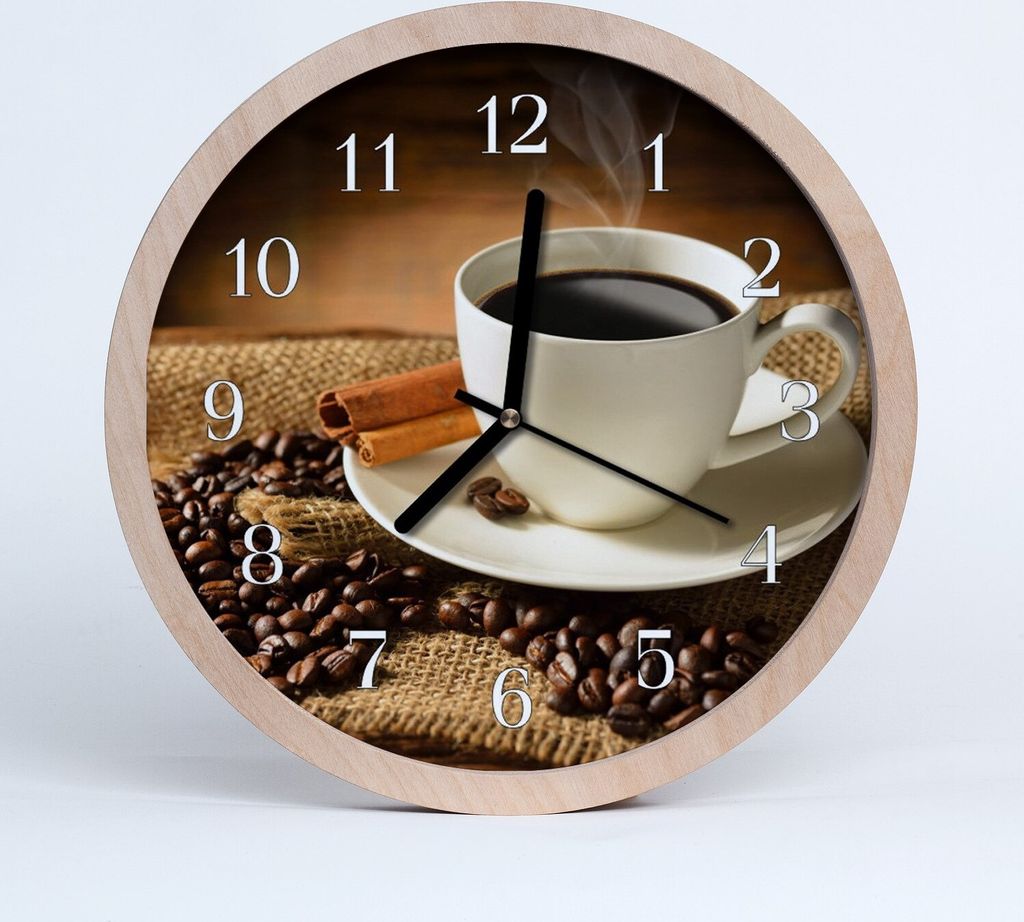 Holzuhr 30fi cm wanduhr - Runde Kaffee