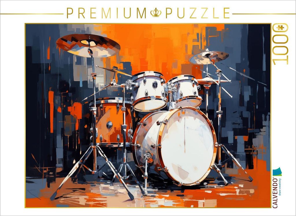 CALVENDO Puzzle AzurDrum Symphonie | 1000 Teile Lege-Größe 64x48cm Foto-Puzzle für glückliche Stunden