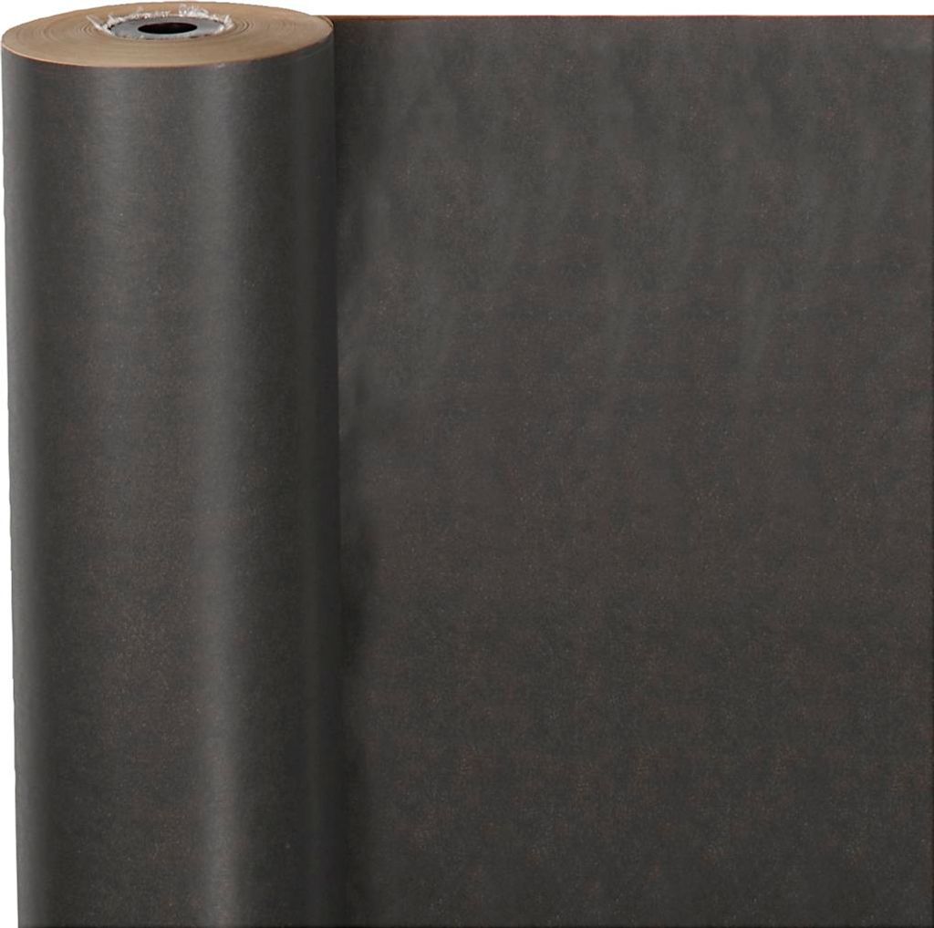 Vivi Gade Geschenkpapier, B: 50 cm, 60 g, Schwarz, 100 m 1 Rolle