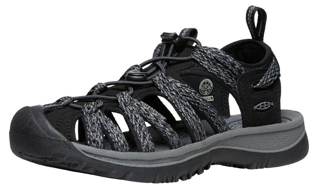 Keen Whisper Damen Sandalen Schwarz/Grau, Farbe:black/steel Produktbild 