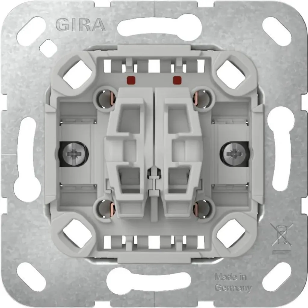 Interrupteur à bouton-poussoir GIRA 312800 Insert 2f pour encastrement