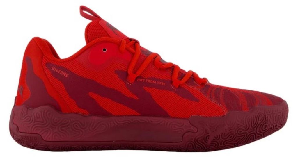 PUMA MB.03 Lo Team - LaMelo Ball - Herren Sneakers Basketball Schuhe Rot 310519-02 , EU 43 UK 9