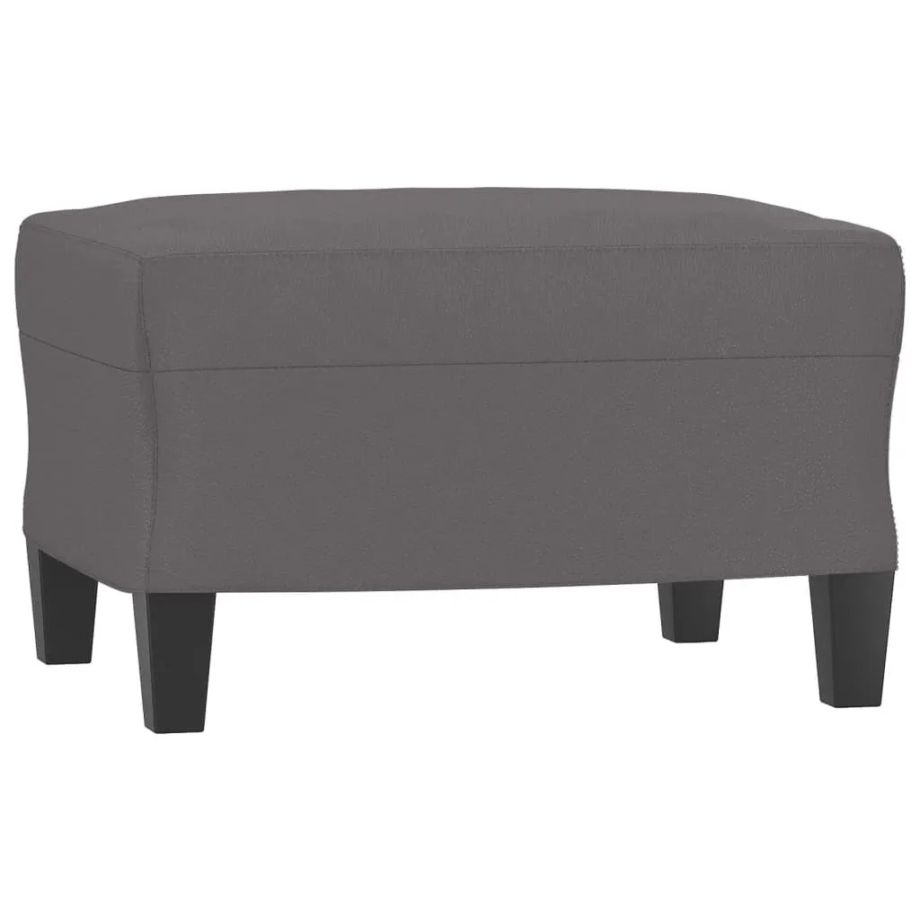Pouf Poggiapiedi SYFAX™ Grigio 60x50x41 cm - Design Moderno Minimal