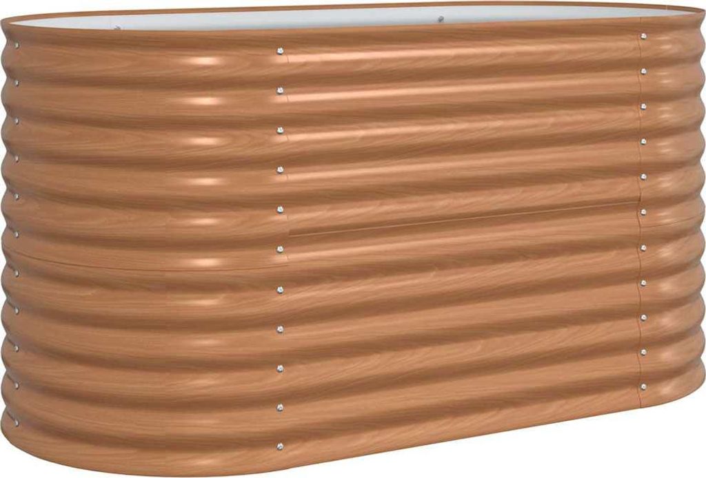 vidaXL Hochbeet Braun 160 x 80 x 81 cm Stahl