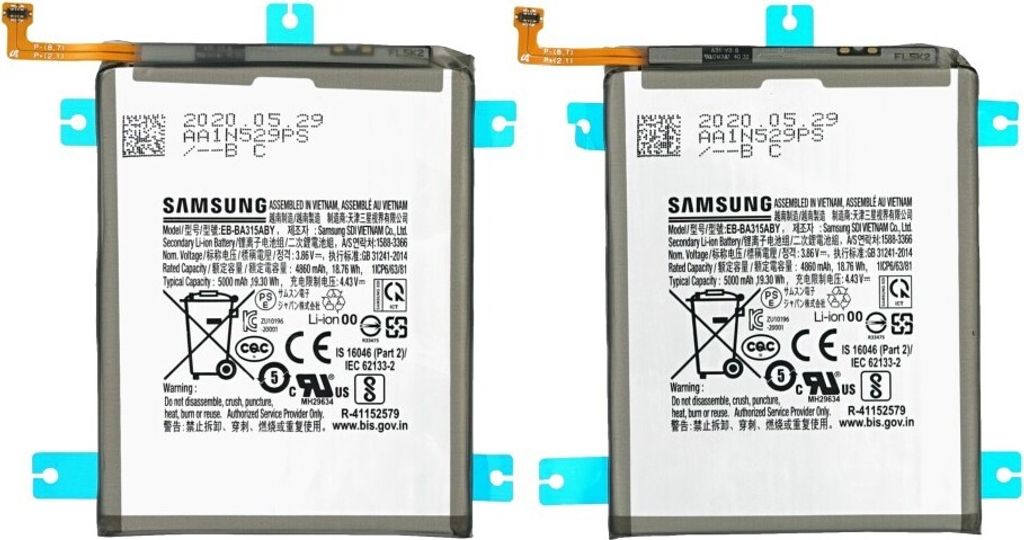 Batterie originale Samsung EB-BA315ABY 5000mAh pour Galaxy Image du produit 