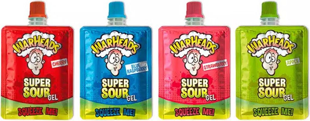 Warheads Super Sour Squeeze Me Gel (32 x 20g)