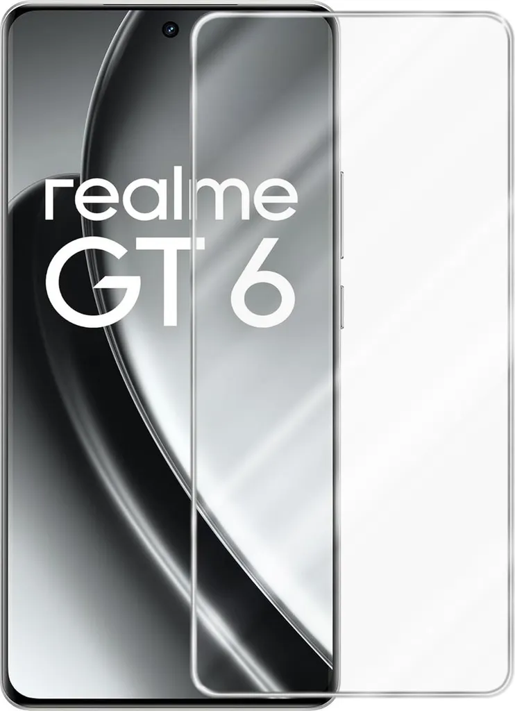 Cadorabo Protezione Schermo Realme GT6 - Vetro Temperato 9H HD