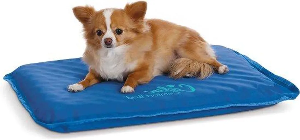 Lit rafraîchissant pour chiens - Tapis auto-refroidissant Bleu Taille L