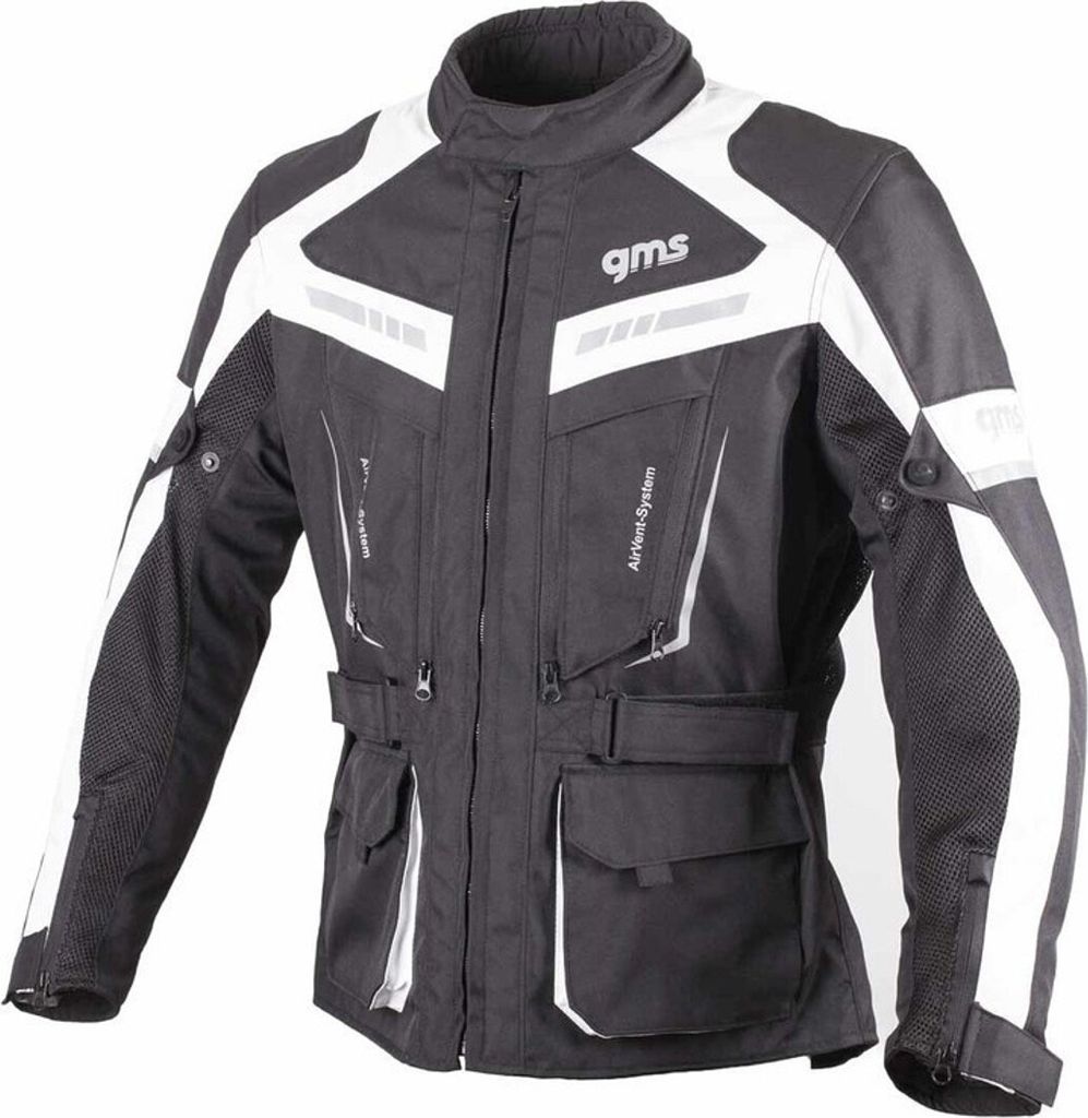 GMS Jacke Track Light schwarz-weiss XL