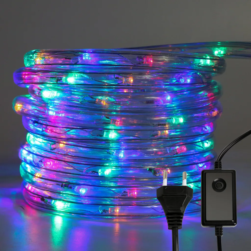 Aopunly 10M Corda Luminosa LED Colorata 240 LED Luci Natale Esterno